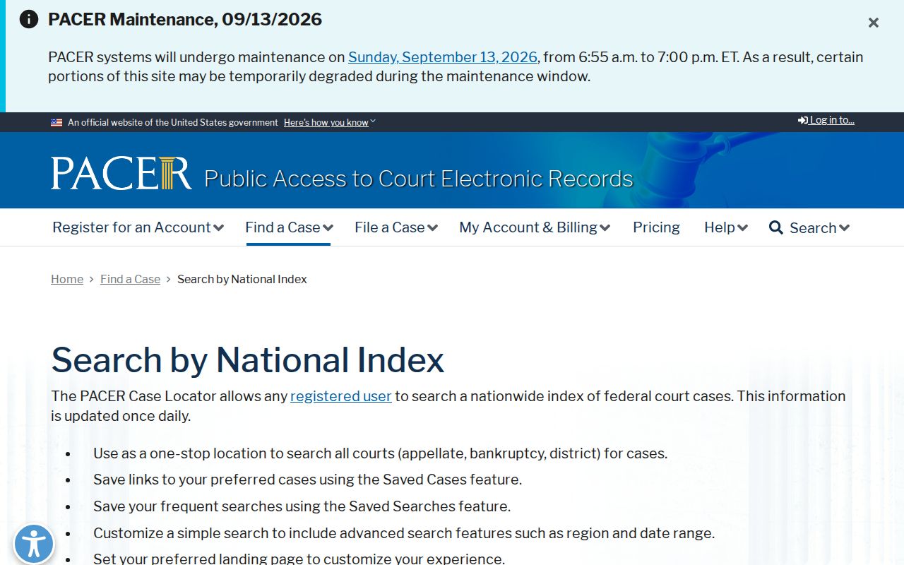 Kauai County arrest warrant federal PACER search explanation